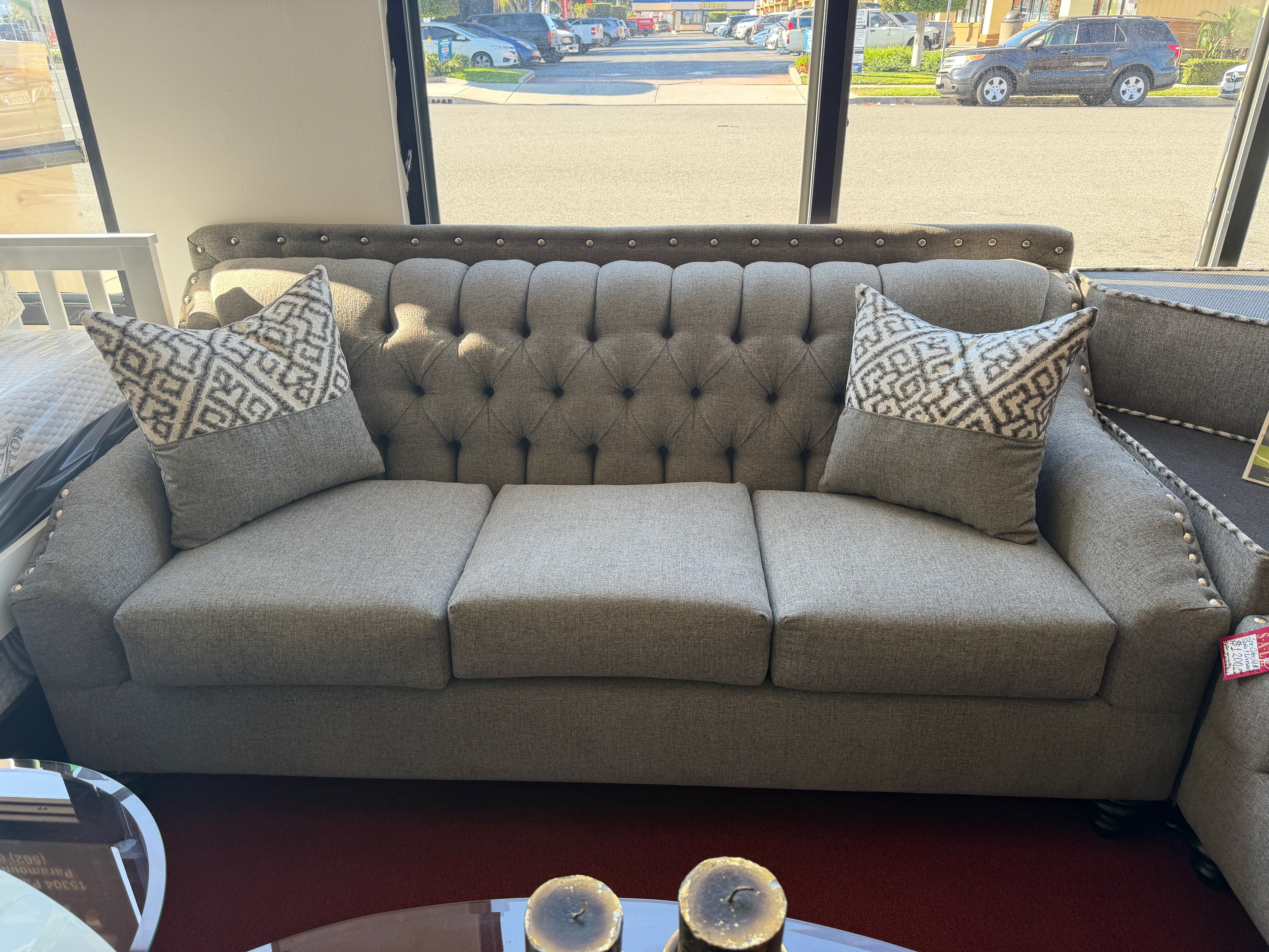 Grey Sofa & Loveseat Set