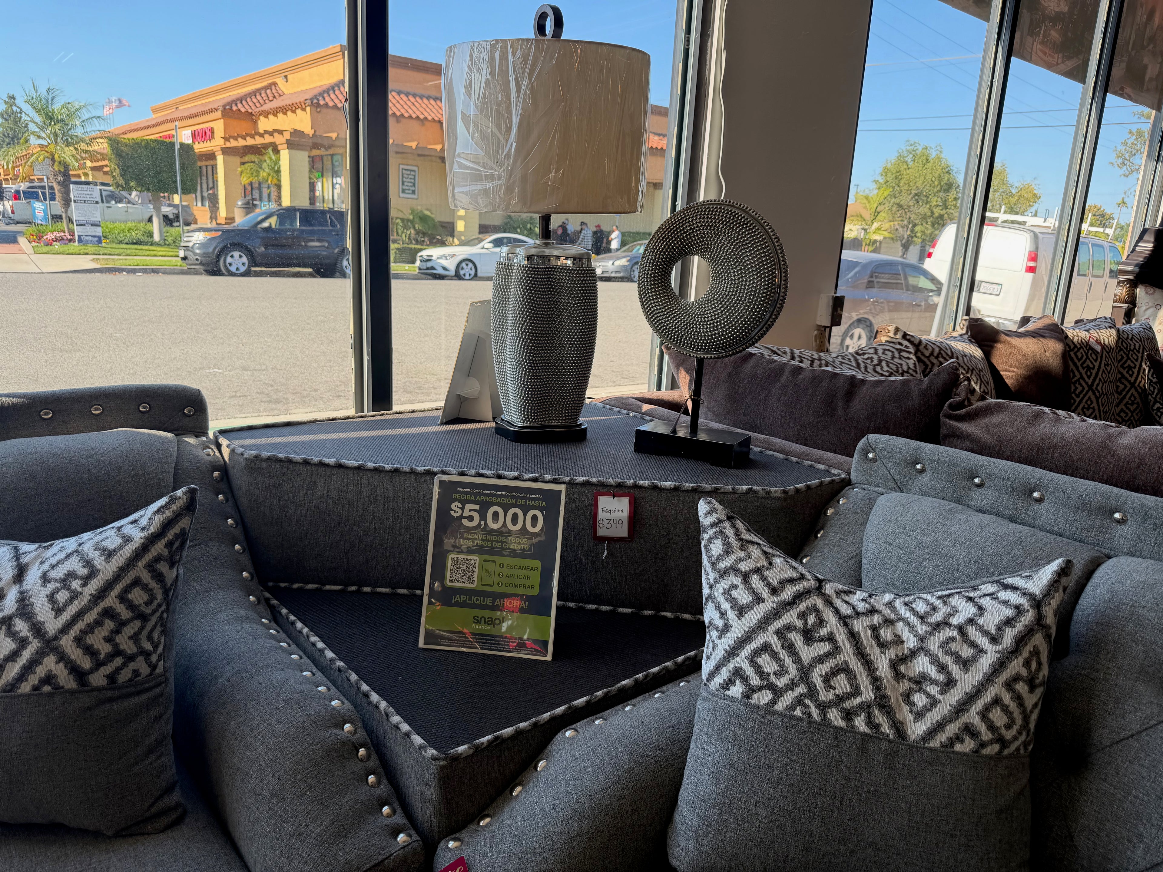 Grey Sofa & Loveseat Set
