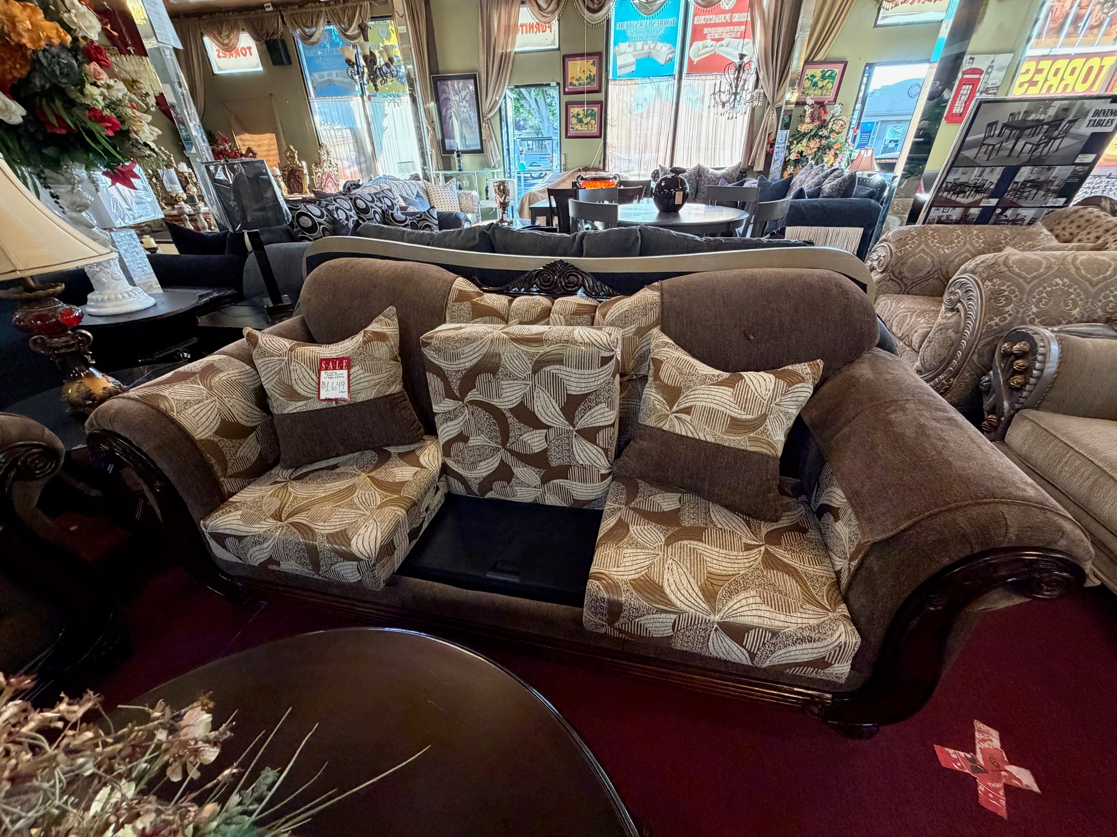 Sofa & Loveseat Set with Sofa Bed