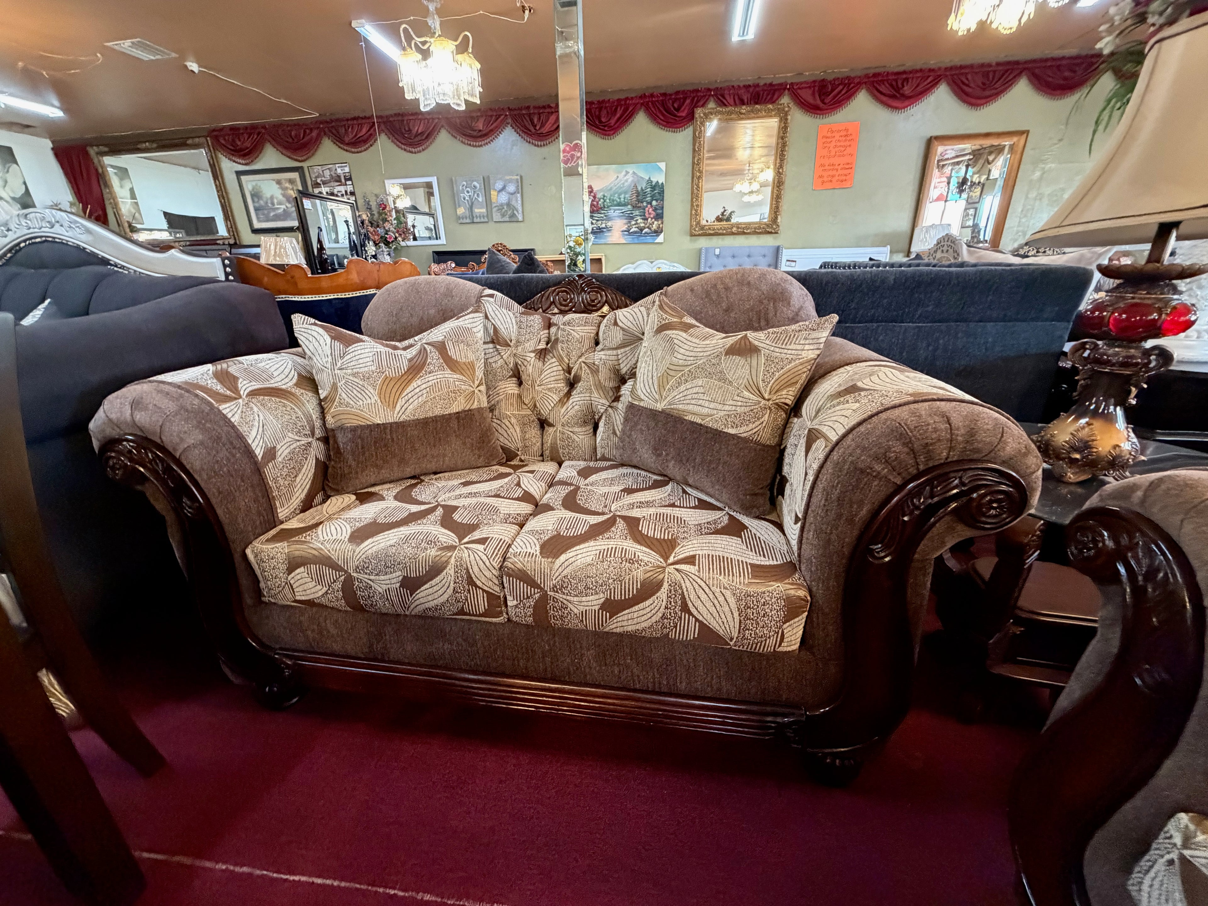 Sofa & Loveseat Set with Sofa Bed