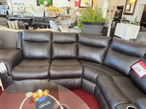 Ashley Faux Leather 2pc Recliner Sectional