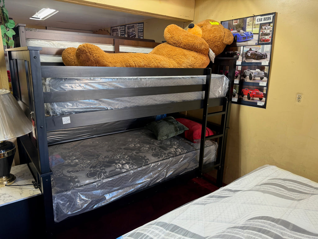 Black Twin Bunk Bed