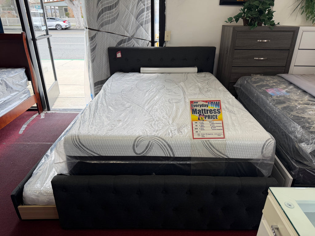 Grey Bed with additional Pull-Out Twin Bed