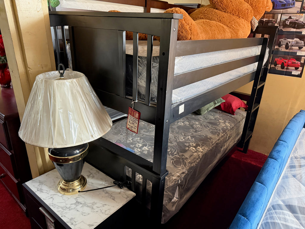 Black Twin Bunk Bed