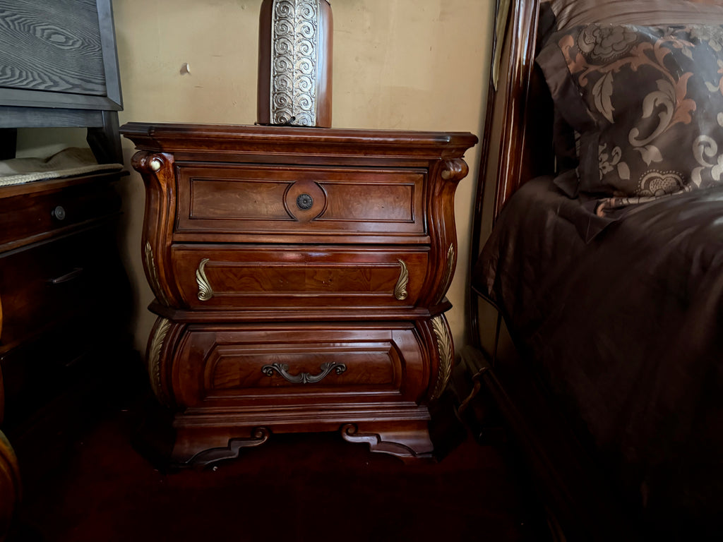 Complete Dark Wood Bedroom Set