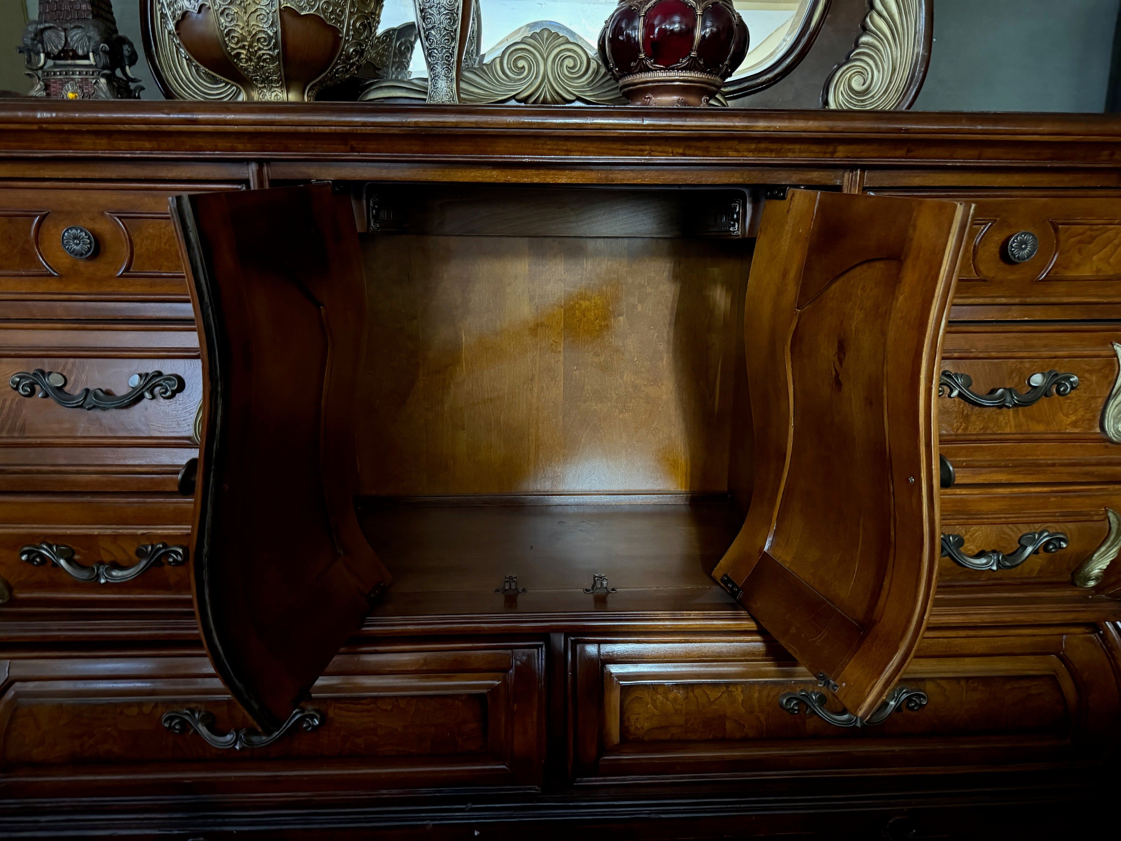 Complete Dark Wood Bedroom Set