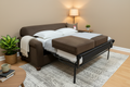 Chocolate Brown Sleeper Sectional